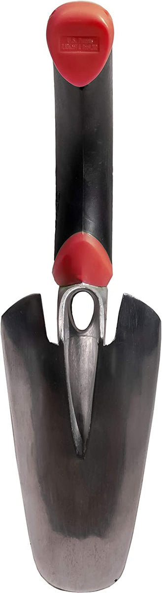 Radius Garden 10011 Ergonomic Aluminum Hand Trowel, Red